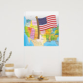 Poster États-Unis d'Amérique (Cuisine)