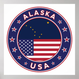 Poster États-Unis d'Amérique, Alaska