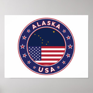 Poster États-Unis d'Amérique, Alaska