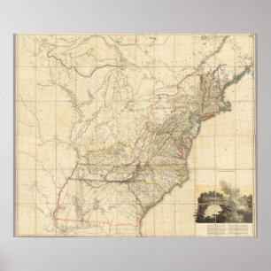 Poster États-Unis D'Amérique Du Nord 2