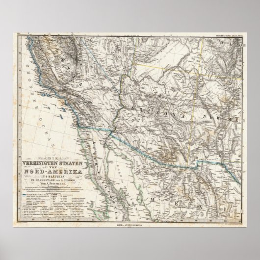 Poster États-Unis d'Amérique Ouest (Devant)