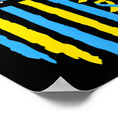 Poster Etats-Unis Drapeau du syndrome Sensibilisation des (Coin)