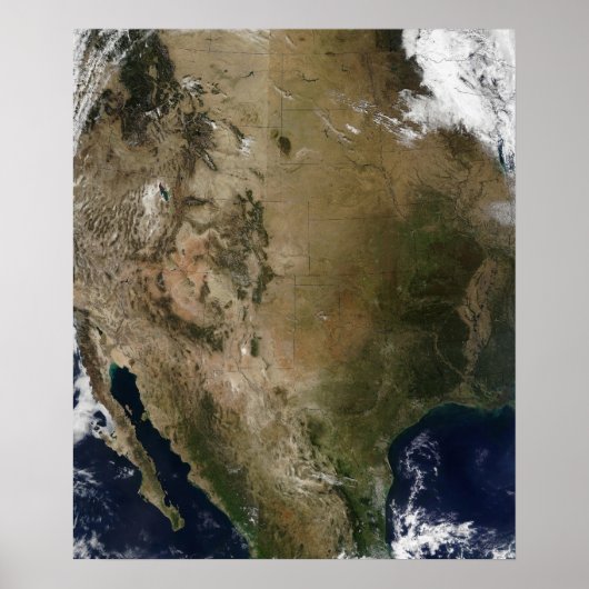 Poster États-Unis du centre et de l'ouest (Devant)