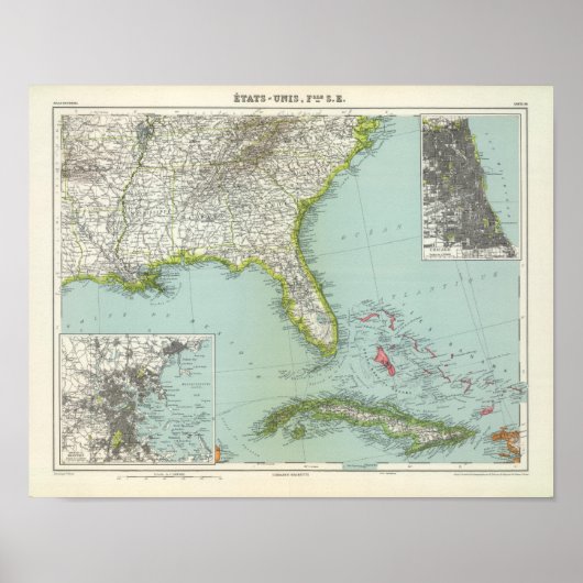 Poster États-Unis et Bahamas (Devant)