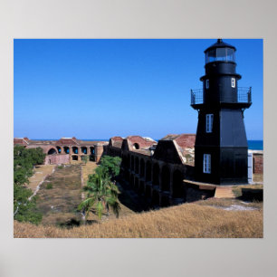 Poster États-Unis, FL, Florida Keys, Fort Jefferson, 1846