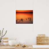 Poster États-Unis, Floride. Silhouettes de branches d'arb (Cuisine)