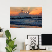 Poster États-Unis, Géorgie, île de Tybee, plage de l'île  (Bureau à domicile)