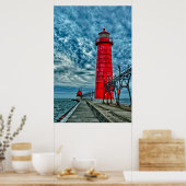 Poster États-Unis, Grand Haven, Michigan, Lighthouse (Cuisine)
