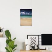 Poster États-Unis, Hawaï. Plage (Bureau à domicile)