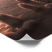 Poster États-Unis, Illinois, Chicago, City skyline au-des (Coin)