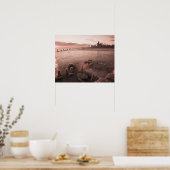 Poster États-Unis, Illinois, Chicago, City skyline au-des (Cuisine)