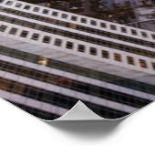 Poster États-Unis, Illinois, Chicago, Vue aérienne du lac (Coin)