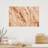 Poster États-Unis, Kansas, Wheat At Harvest Time (Cuisine)
