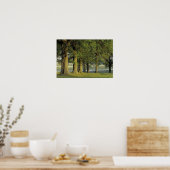 Poster États-Unis, Kentucky, Lexington. Rangée d'arbres e (Cuisine)