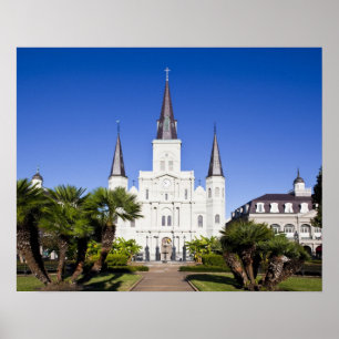 Poster États-Unis, Louisiane, La Nouvelle-Orléans. Quarti
