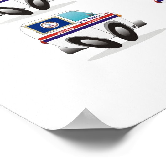 Poster États-Unis Mail Trucks (Coin)