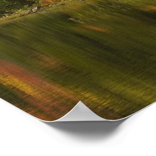 Poster États-Unis; Maine; Acadia NP. Réflexions automnale (Coin)