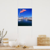 Poster États-Unis, Massachusetts, Boston, port de Boston, (Cuisine)