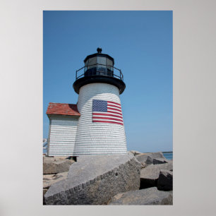 Poster États-Unis, Massachusetts, Nantucket. Brant Point