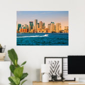 Poster États-Unis, Massachusetts. Panorama du front de me (Bureau à domicile)