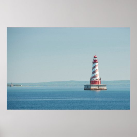 Poster États-Unis, Michigan, Grands Lacs, lac Michigan (Devant)