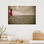 Poster États-Unis, Michigan, phare de Grand Haven (Cuisine)