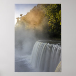 Poster États-Unis, Michigan, Upper Peninsula. Lever de so