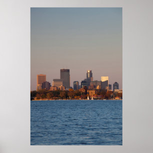 Poster États-Unis, Minnesota, Minneapolis, City Skyline