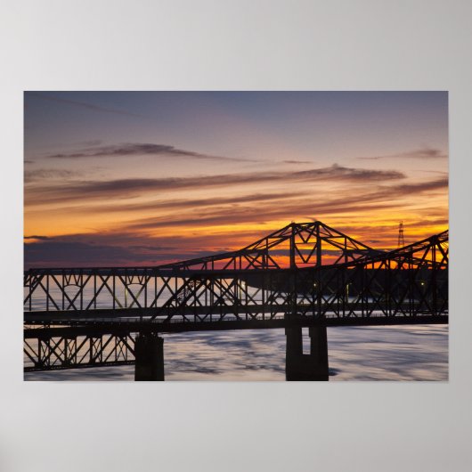 Poster États-Unis, Mississippi, Vicksburg. Autoroute I-20 (Devant)