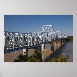 Poster États-Unis, Mississippi, Vicksburg. Autoroute I-20