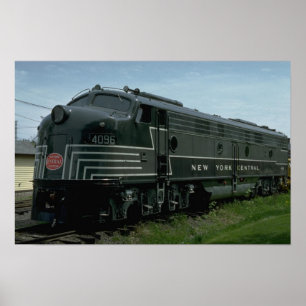 Poster États-Unis, New York Central EMD E8 diesel passage