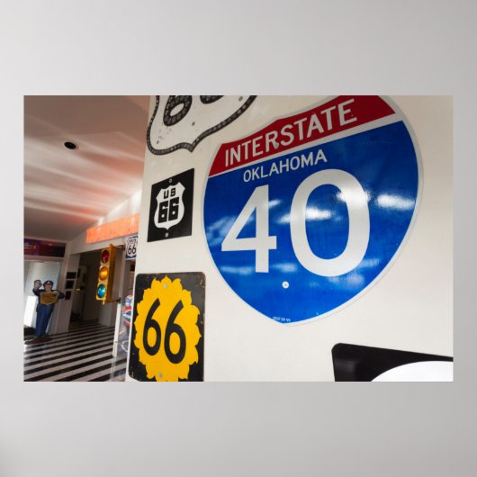 Poster États-Unis, Oklahoma, Clinton, Musée de la Route 6 (Devant)