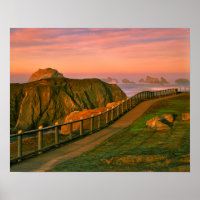 États-Unis, Oregon, Bandon. Roches vues depuis le