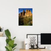 Poster États-Unis, Oregon, Granite Cliffs à Smith Rock St (Bureau à domicile)