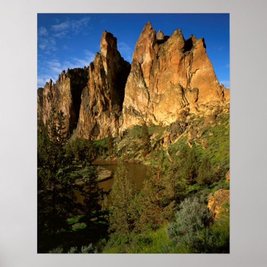 Poster États-Unis, Oregon, Granite Cliffs à Smith Rock St (Devant)