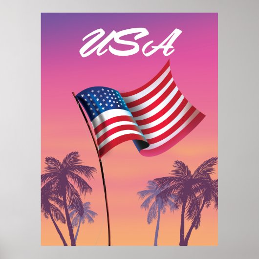 Poster États-Unis Stars and stripes (Devant)