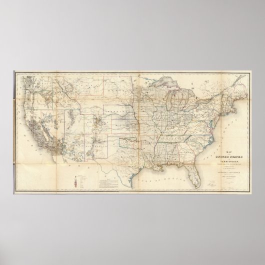 Poster États-Unis, Territoires (Devant)