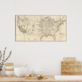 Poster États-Unis, Territoires (Cuisine)