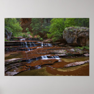 Poster États-Unis, Utah, parc national de Zion. Scénique 