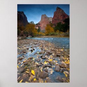 Poster États-Unis, Utah, Parc national de Zion. The Senti