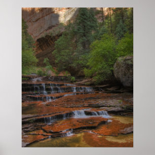 Poster États-Unis, Utah, Zion National Park.  Pittoresque