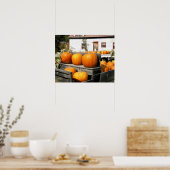 Poster États-Unis, Vermont. Citrouilles (Cuisine)