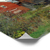 Poster États-Unis, Vermont, Waits River. Le feuillage d'a (Coin)