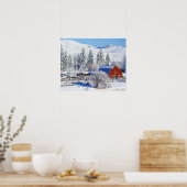 Poster États-Unis, Washington, Methow Valley, Granges dan (Cuisine)