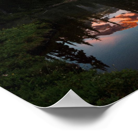 Poster États-Unis, Washington. Mt. Réflected rainien (Coin)