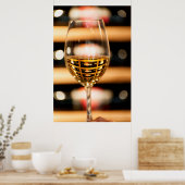 Poster États-Unis, Washington, Walla Walla. Verre à vin (Cuisine)