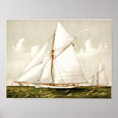 Poster Etching classique - Bateaux à voile (Devant)