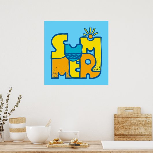 Poster Été (Cuisine)