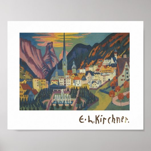 Poster Été à Davos par E.L. Kirchener (1925) (Devant)