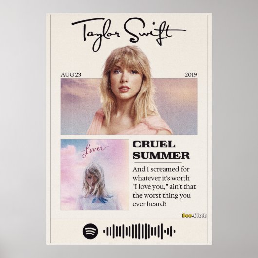 Poster Été Cruel (Devant)